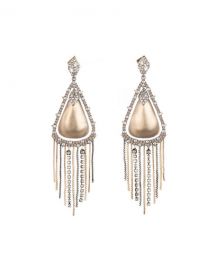 Alexis Bittar Crystal Encrusted Tassel Drop Earrings at Neiman Marcus